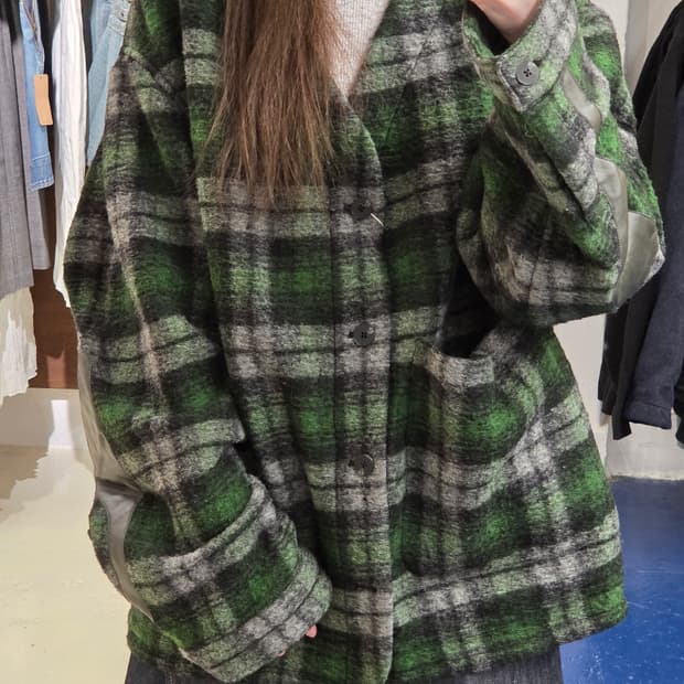 years ago 이얼즈어고 체크 가디건 자켓