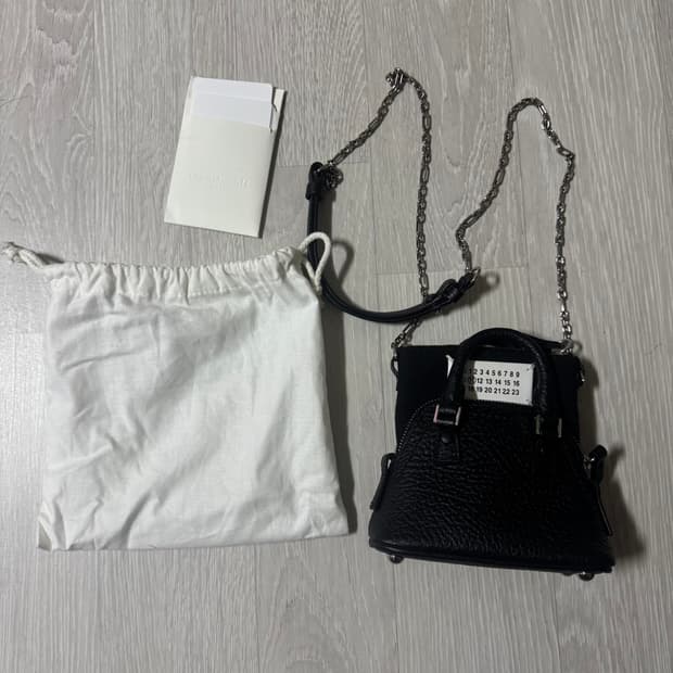 메종마르지엘라 5AC 베이비 백 블랙