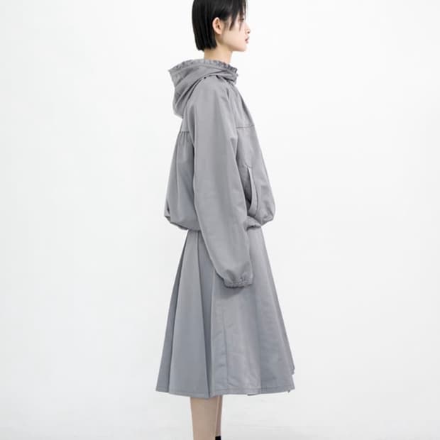 유노이아 Wind pleats skirt