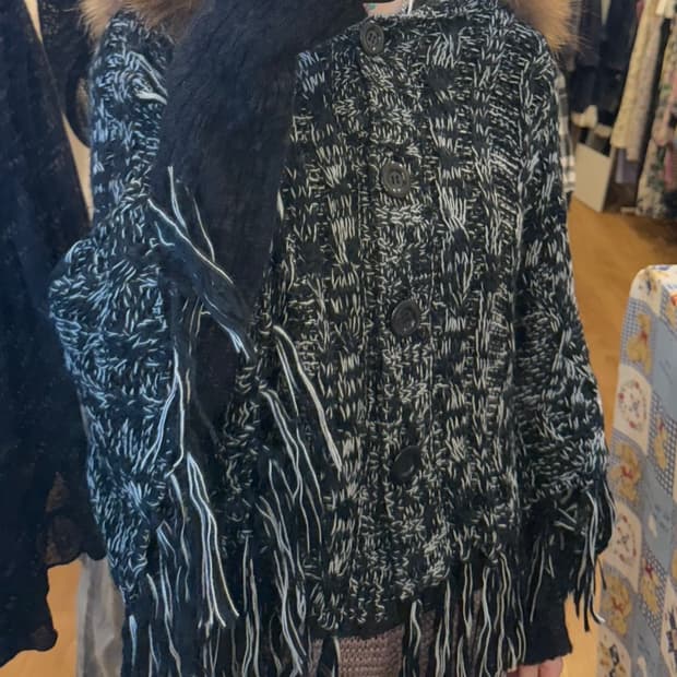 Cecil McBee 세실맥비 판초 가디건