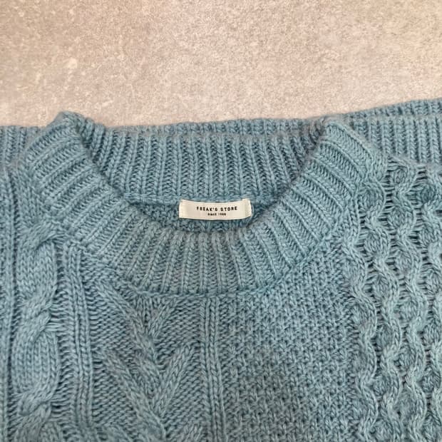 (F) 프릭스 스토어 패치워크 니트