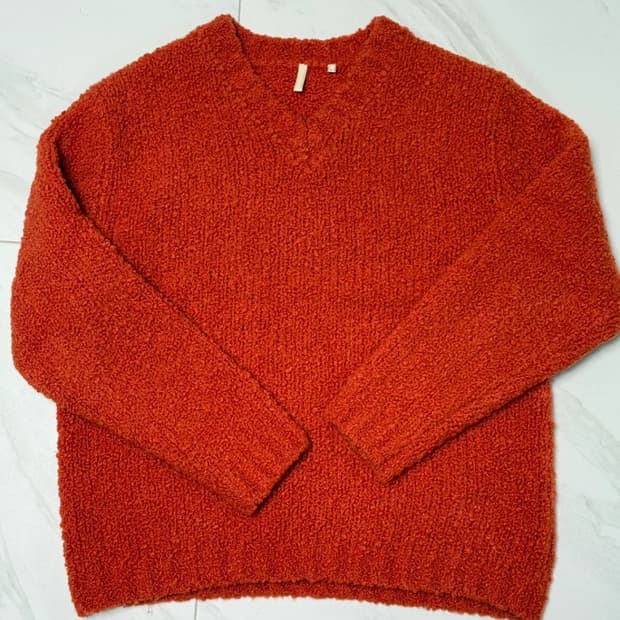 [선플라워] 메리노 울 브이넥 니트 / L