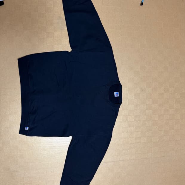 빈티지 러셀 애슬레틱 스웻셔츠 블랙