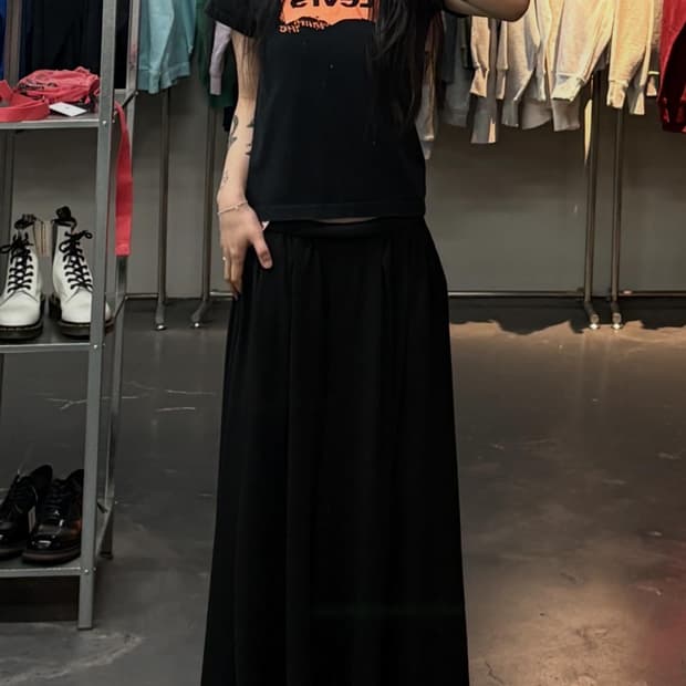 리바이스 블랙오렌지 그래픽 반팔 A3824