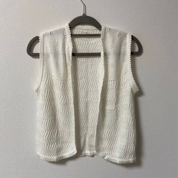 빈티지 모리걸 민소매 나시 가디건