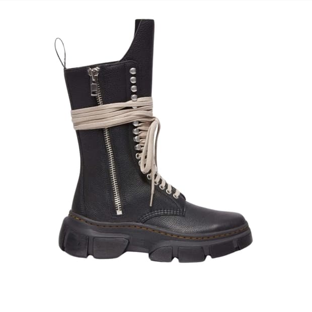 릭오웬스 x 닥터마틴 카프 렝스 부츠