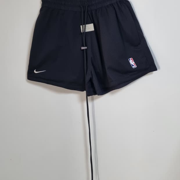 L ) 아디다스 X NBA 블랙 리버시블 양면 반바지