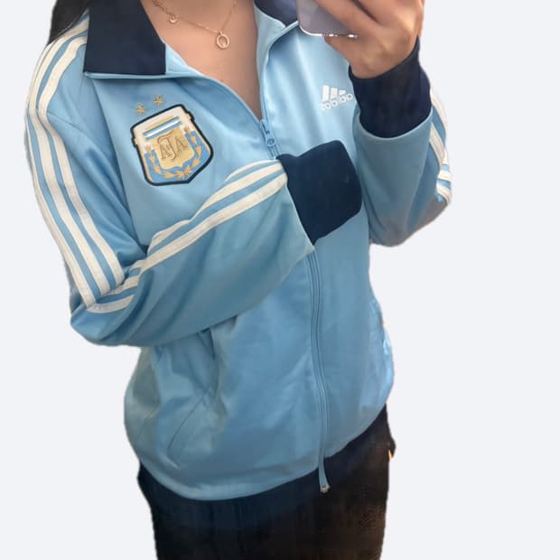 🩵아디다스 아르헨티나 메시 스카이블루 트랙탑 져지🩵