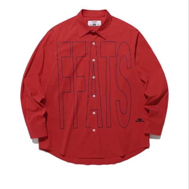 나이스고스트크럽 FFATS 팝린 셔츠 레드 M사이즈