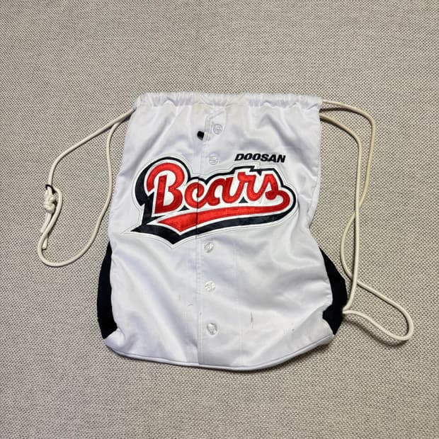 두산베어스 유니폼 드로스트링 가방