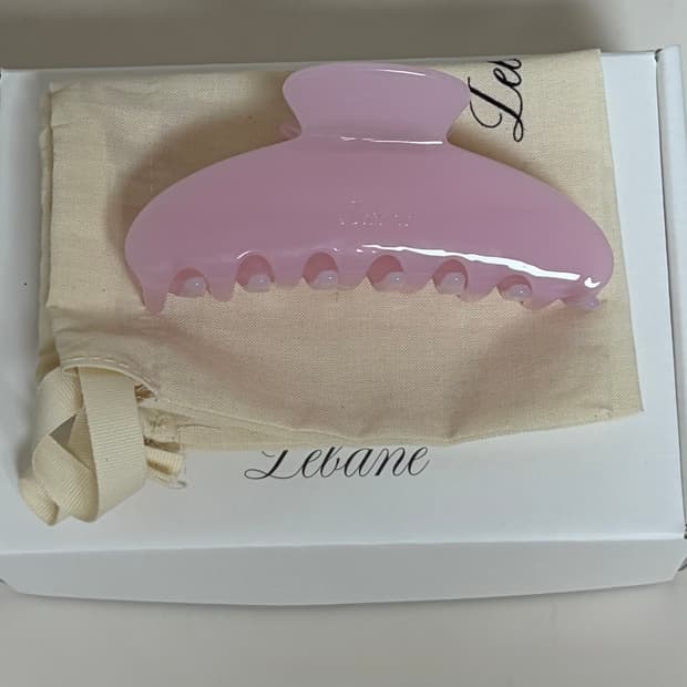 풀박) 르베인 비비안 바렛 헤어집게 헤어클립 핑크