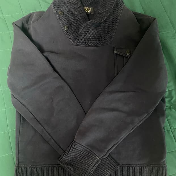 Rrl 숄칼라 니트 맨투맨 