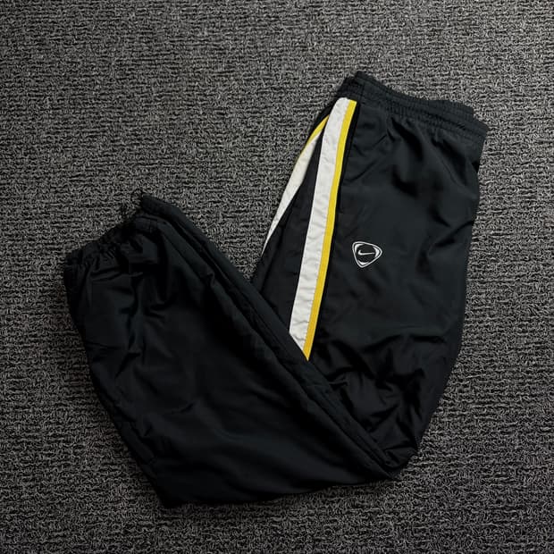 00s 나이키 티엠포 올드스쿨 와이드 우븐 스트링 트랙팬츠 1445