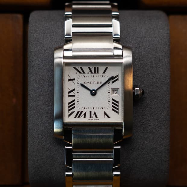 까르띠에 탱크 프랑세즈 미듐 m 남여공용 시계