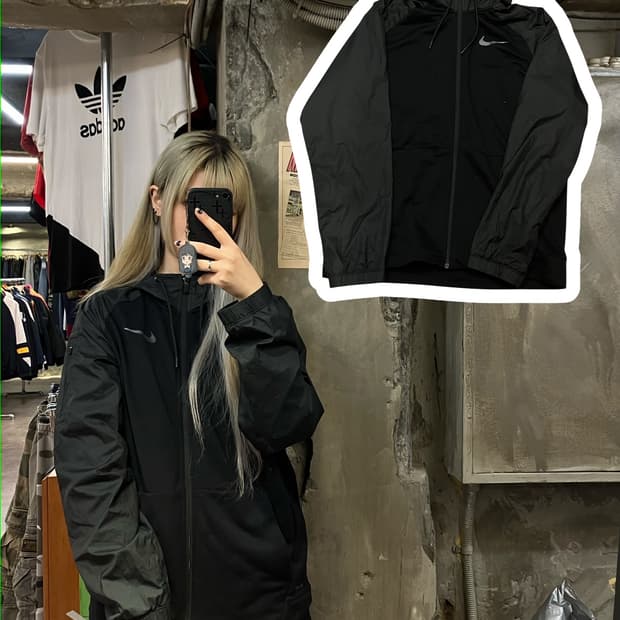 나이키 점퍼 블랙 XL  #csz1039