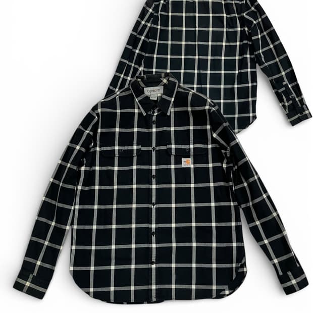 칼하트 블랙 체크 셔츠 XL