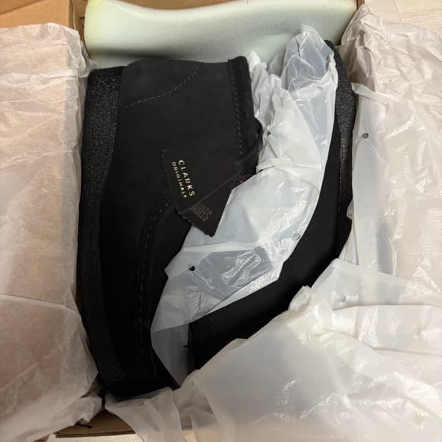 클락스 왈라비 부츠 블랙 새상품 uk8