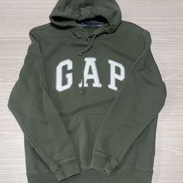 갭 카키 후드티