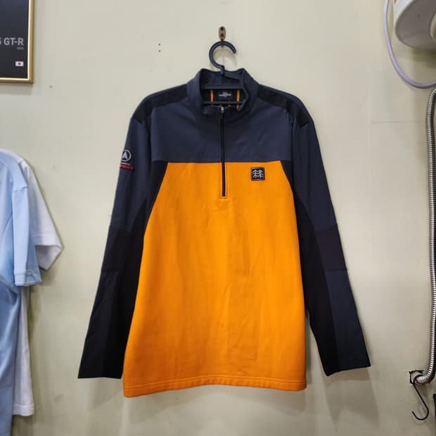 [105] 코오롱스포츠 컬러블럭 하프집업 플리스