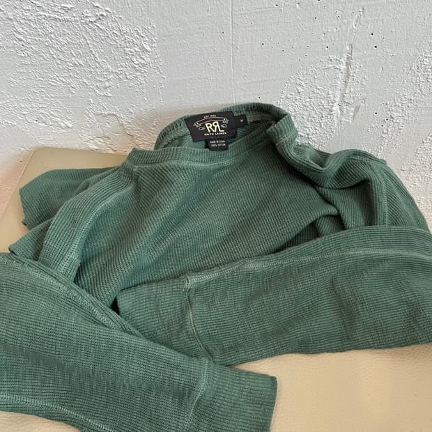 RRL 더블알엘 와플 롱슬리브 