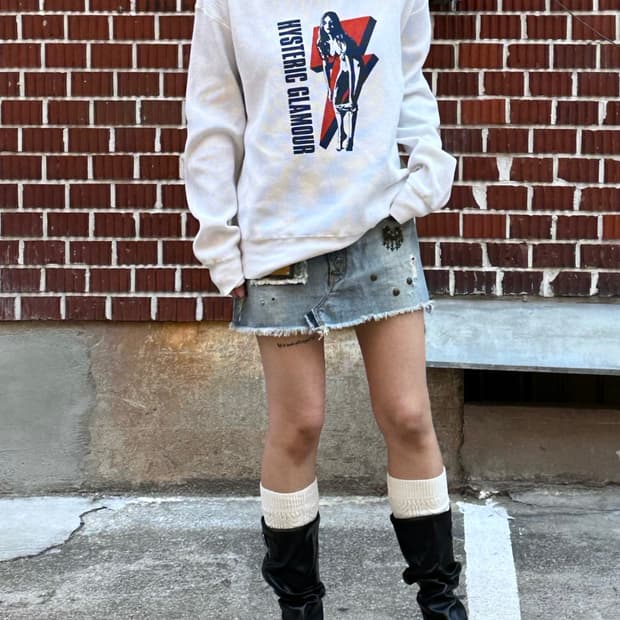 히스테릭 롱슬리브 돌체 스커트