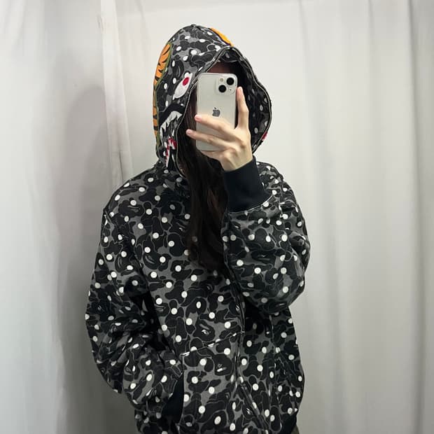 베이프 후드집업 L #csz253
