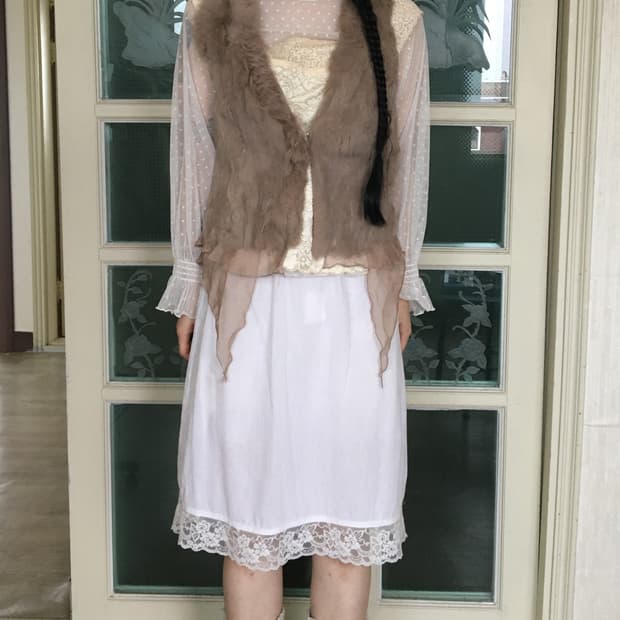 Unbalanced fairy mood fur vest