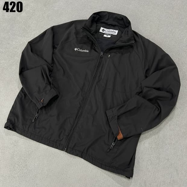 컬럼비아 블랙 바람막이 자켓 