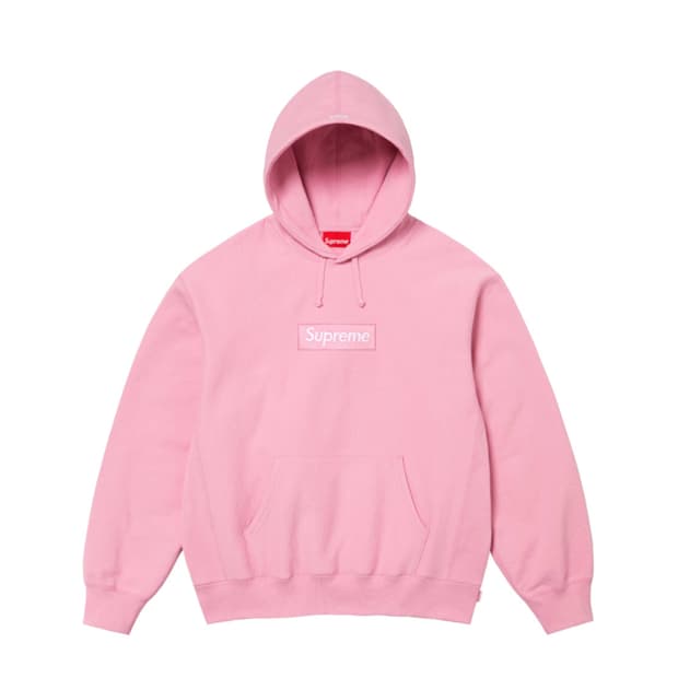 슈프림 박스로고 후드 더스티 핑크