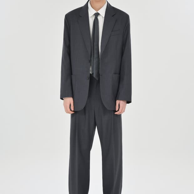 (4) 브라운야드 자켓+팬츠+숏츠 셋업 그레이