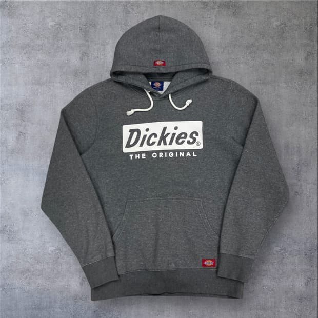 디키즈 그레이 컬러 빅로고 후드티