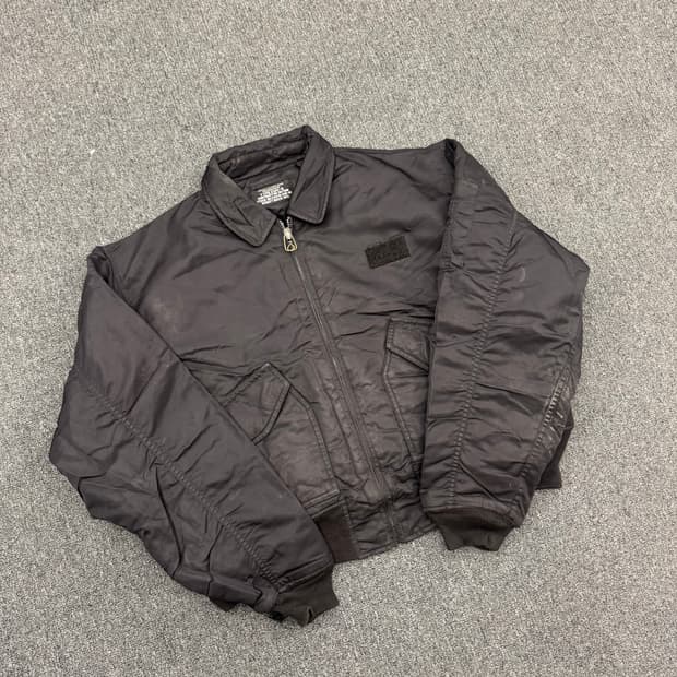 SCHOTT 빈티지 MA-1 블랙 항공점퍼