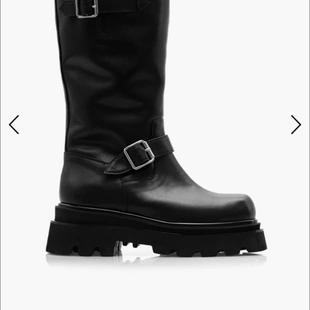 러프넥 545 밀라 엔지니어 부츠 블랙 235