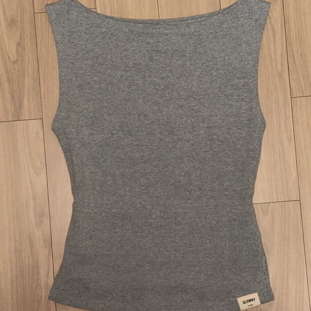 글로니 G CLASSIC BOAT NECK TEE 멜란지 그레이