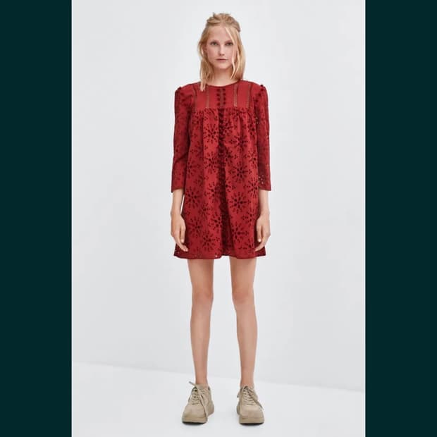 XS) ZARA 자라 레이스 원피스