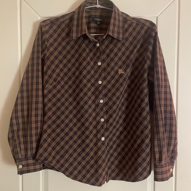 BURBERRY check pattern shirt