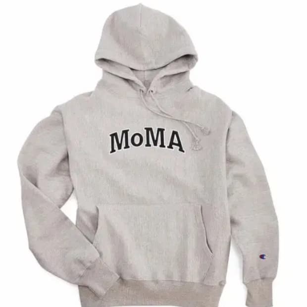 MOMA 회색 자수 후디 XL 새상품
