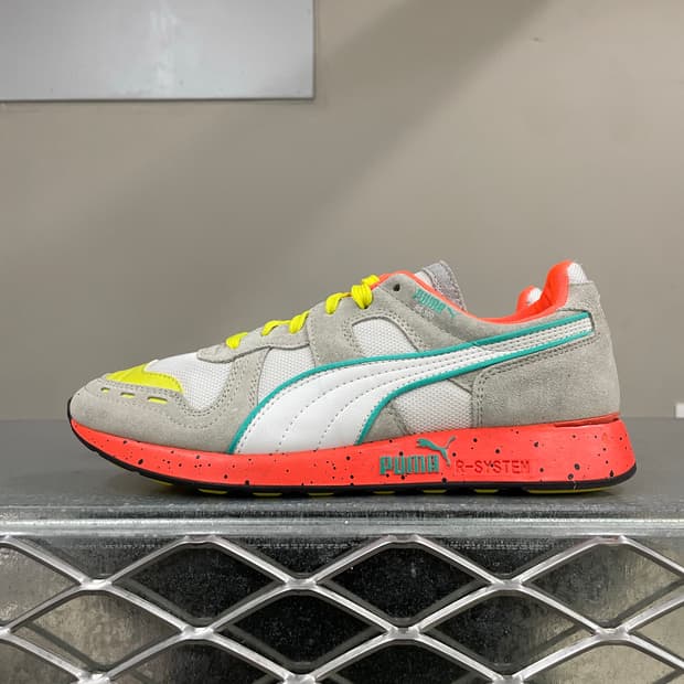 푸마 rs100 그레이 옐로우 오렌지 240