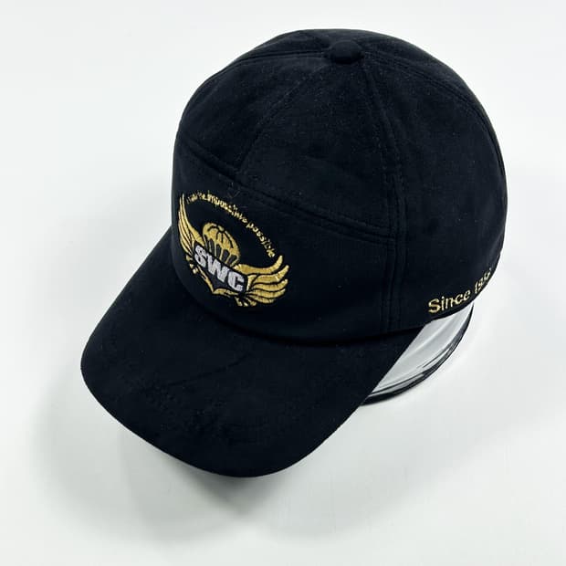 VTG 빈티지 스웨이드 블랙 볼캡 모자