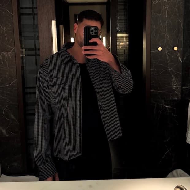 vaucluse studios 시그니처 체크셔츠 M