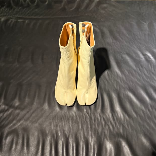 메종 마르지엘라 타비 레더 부츠 