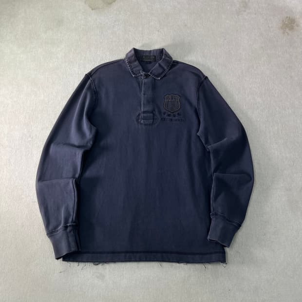 95 폴로랄프로렌 진스 성조기패치 빈티지 워싱 럭비티