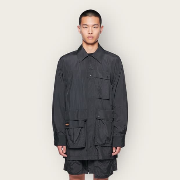 48/ 우영미 나일론 탄창 멀티포켓 오버 자켓