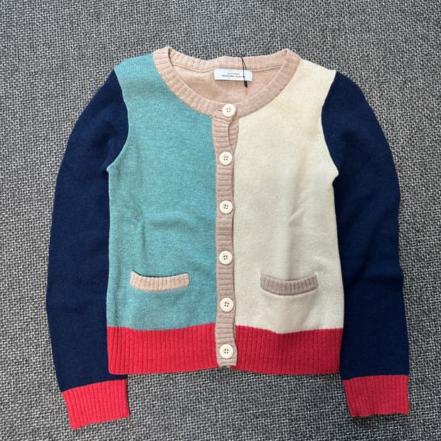 유나이티드애로우즈 컬러블록 가디건