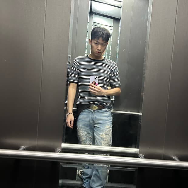 리바이스 505 사시코 보로 패치 데님팬츠