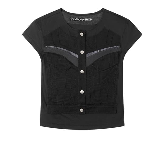 odlywarkshop Metal Hybrid Tee, Blackout