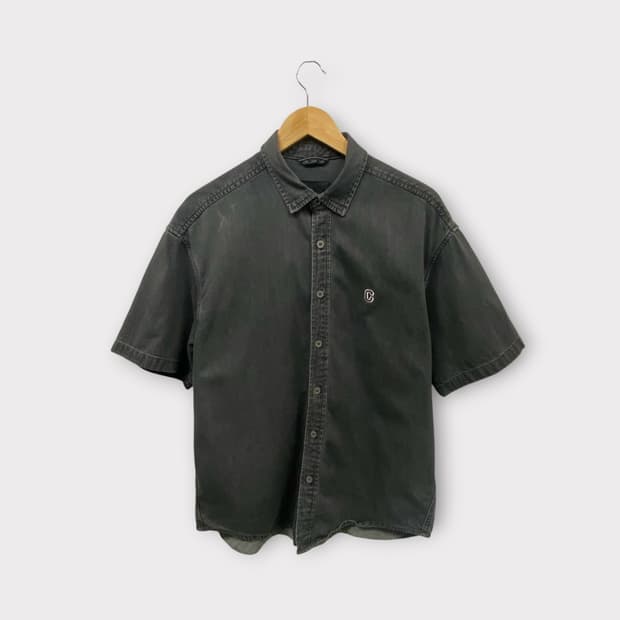 커버낫 블랙 워싱 데님 셔츠 M