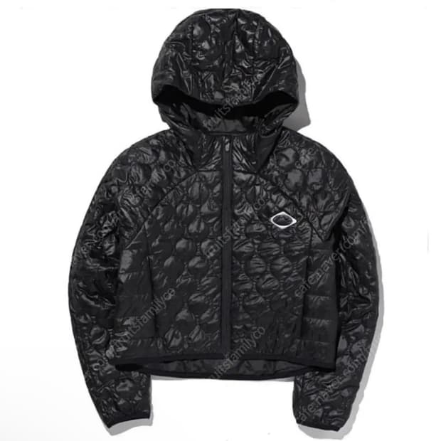 미스치프 롬버스 퀼티드 자켓 패딩 블랙