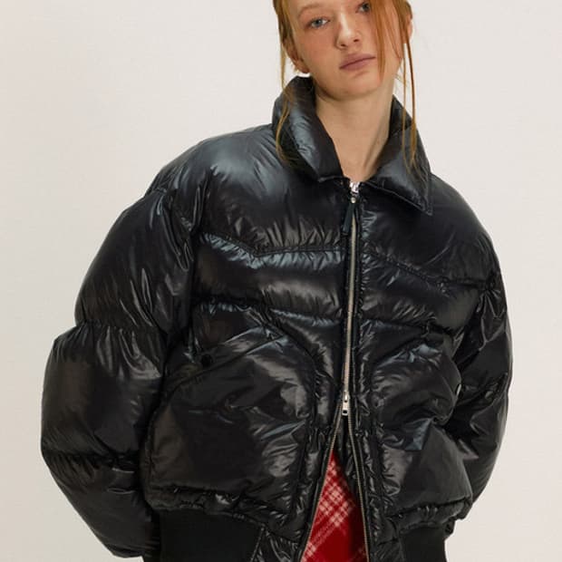 누아클레 웨스턴 카라 패딩 black / 1사이즈