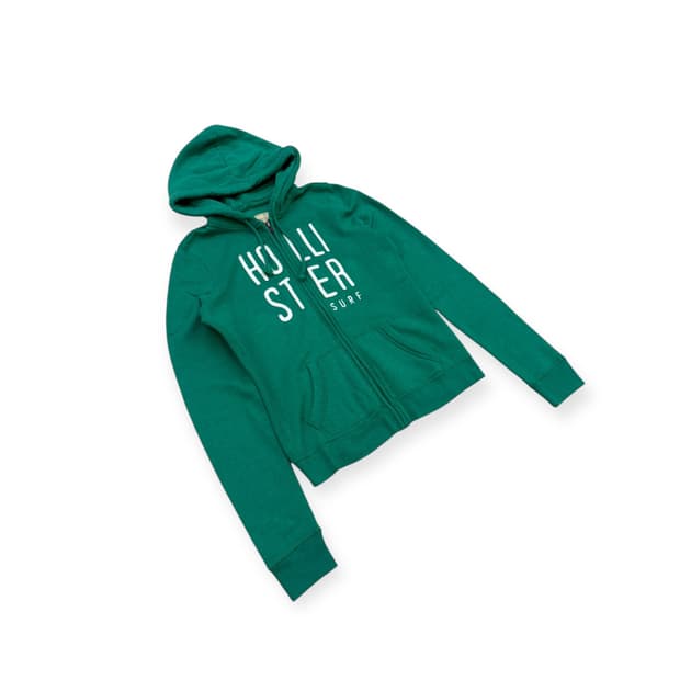 홀리스터 그린 후드집업 